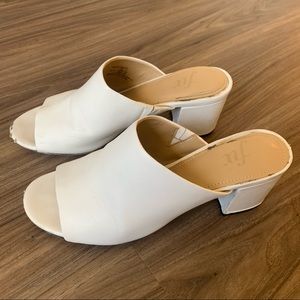 White heel mules - 8